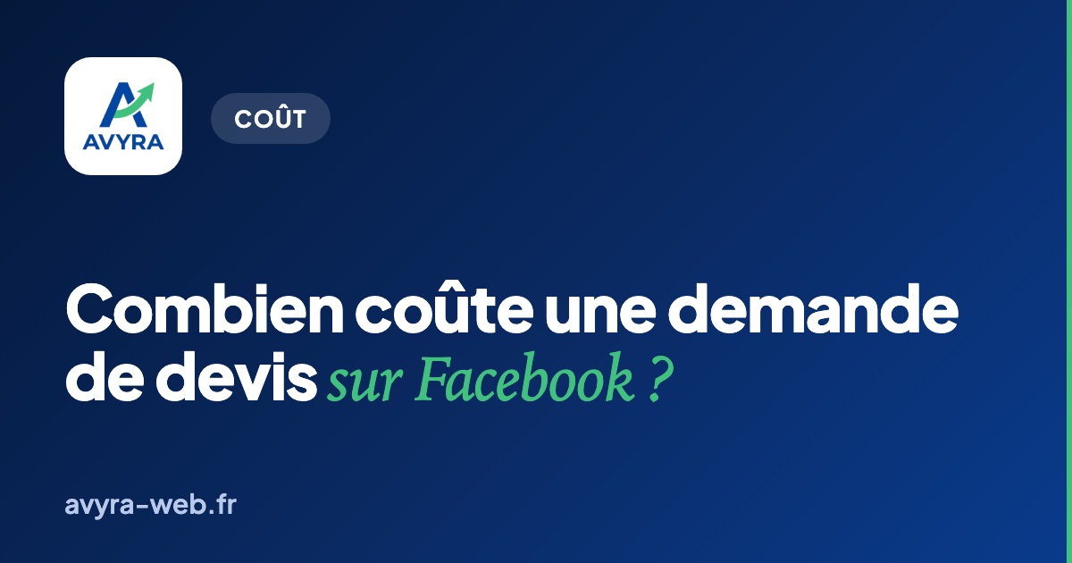 Couverture : Combien coûte une demande de devis sur Facebook ?